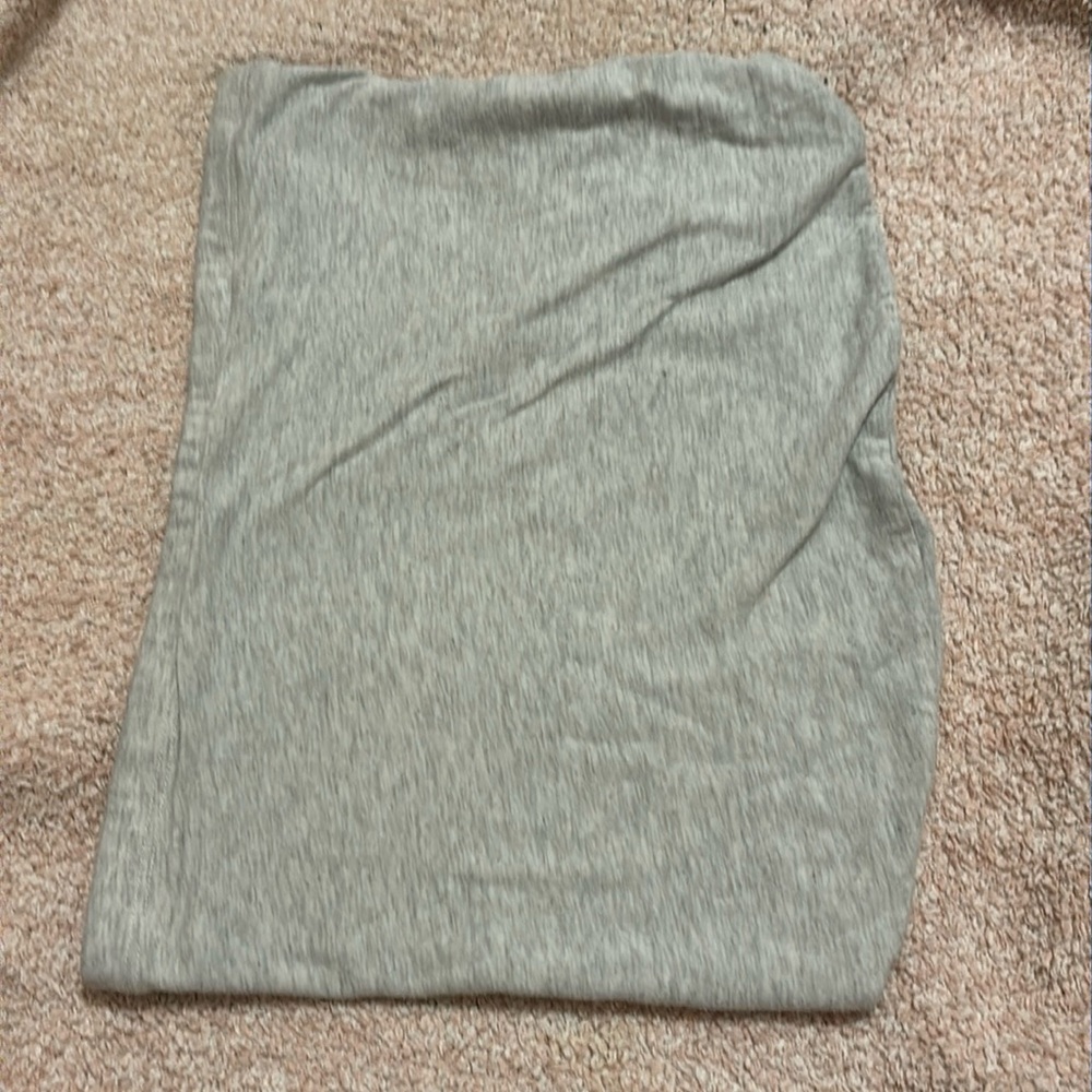 Brandy Melville crop tube top gray